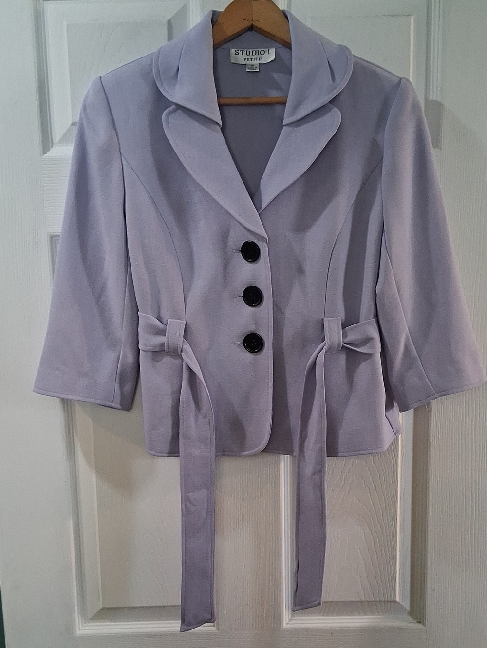Studio I Lilac Tie-Waist Blazer